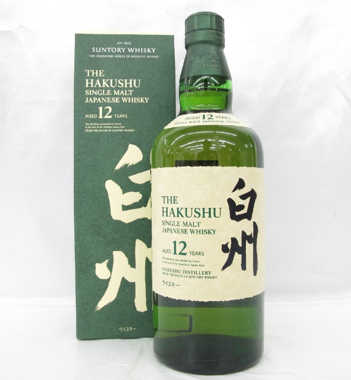 白州12年 買取 姫路 ｜SUNTORY サントリー 白州 12年 シングルモルト ウイスキー 700ml 43％ 箱付を