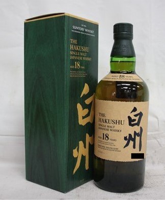白州18年 買取 姫路 ｜サントリー 白州 18年 シングルモルト 700ml 43％ 箱 ジャパニーズを