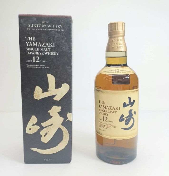 山崎12年 買取 甲府 ｜サントリー 山崎 12年 シングルモルト 箱付 700ml 43％を