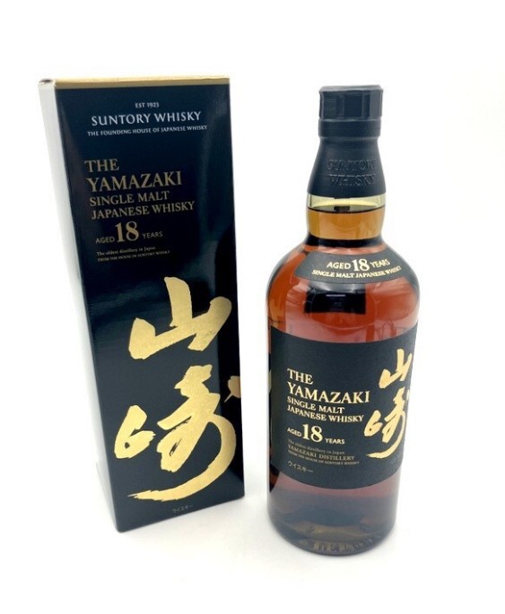 山崎18年 買取 千葉 ｜サントリー ウイスキー 山崎 18年 シングルモルトを