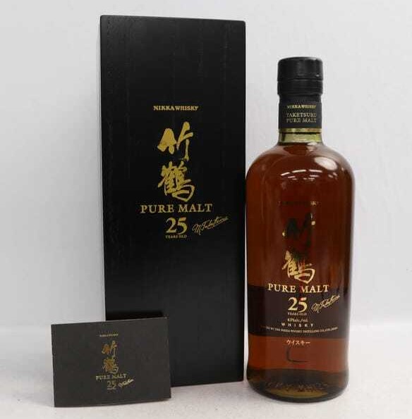 竹鶴25年 買取 上野 ｜NIKKA 竹鶴 25年 ピュアモルト 43％ 700mlを