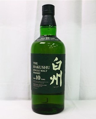 白州10年 買取 新宿 ｜サントリー 白州 10年 グリーンボトル シングルモルト 700ml 40％ ジャパニーズを