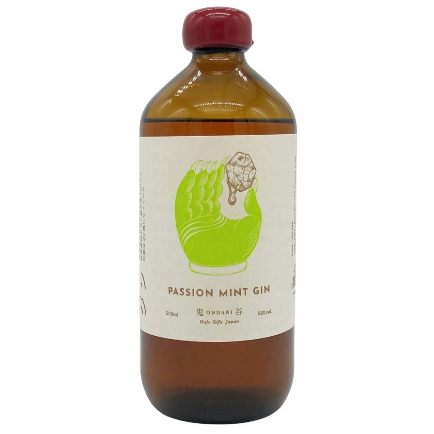 辰巳蒸留所 アルケミエ パッションミント 鬼谷 スピリッツ ジン 500ml 58%