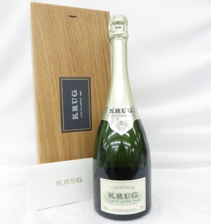 クリュッグ クロデュメニル 買取 渋谷 ｜KRUG Clos du Mesnil クリュッグ クロ・デュ・メニル ブラン・ド・ブラン 2008を