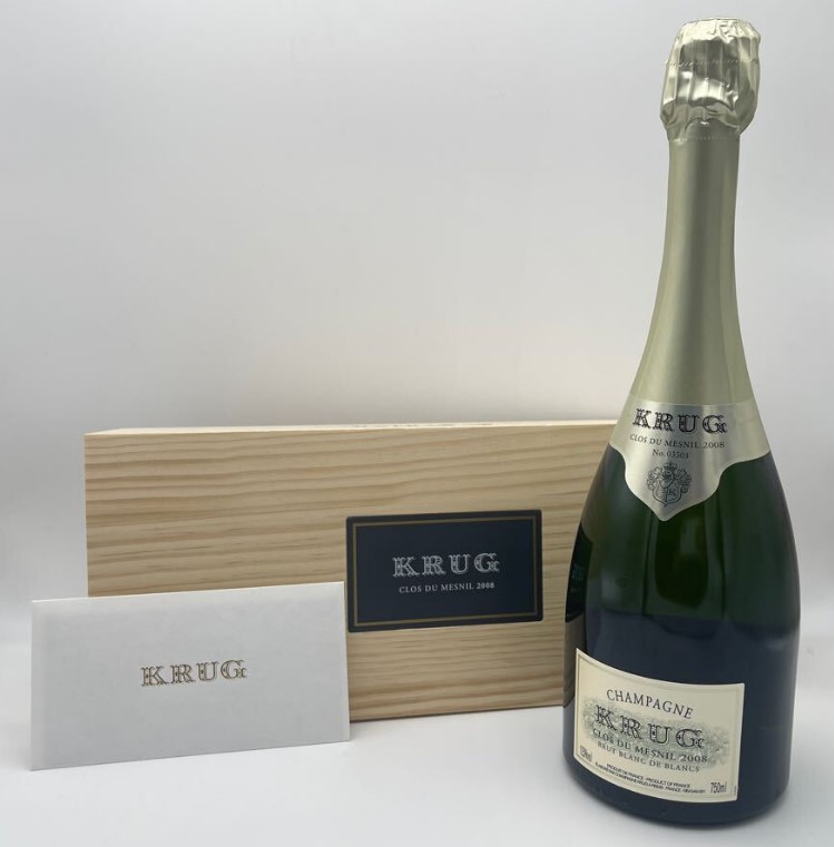 クリュッグ クロデュメニル 買取 神戸三宮 ｜2008 KRUG CLOS DU MESNIL 750ml 12.5%を