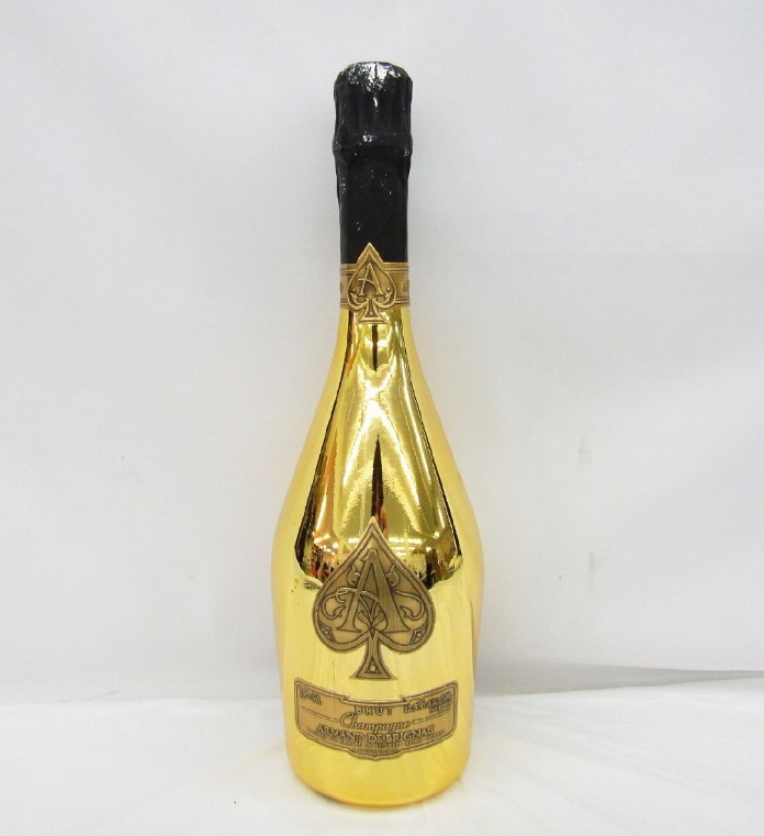 アルマンドブリニャック ゴールド 買取 茨城日立 ｜ARMAND DE BRIGNAC アルマン・ド・ブリニャック ブリュット ゴールド シャンパンを