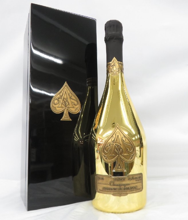 アルマンドブリニャック ゴールド 買取 天王寺 ｜アルマン・ド・ブリニャック ブリュット ゴールド シャンパン 750ml 12.5% ケース付を