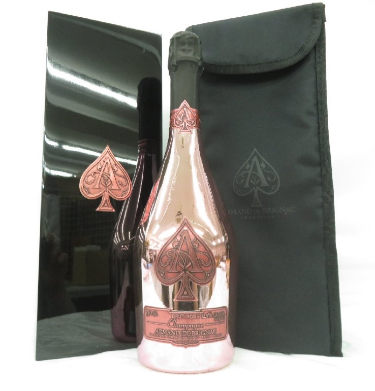アルマンドブリニャック ロゼ 買取 銀座 ｜ARMAND DE BRIGNAC ロゼ ピンク シャンパン 750ml 12.5% ケース付を