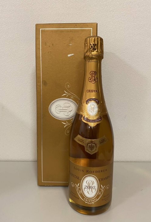 ルイロデレール クリスタル 買取 成田 ｜LOUIS ROEDERER CRISTAL BRUT 2002 750ml Alc.12%を