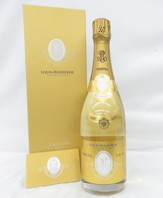 ルイロデレール クリスタル 買取 谷町九丁目 ｜ルイ・ロデレール クリスタル ブリュット 2016 シャンパン 750ml 12.5% 箱/冊子付を