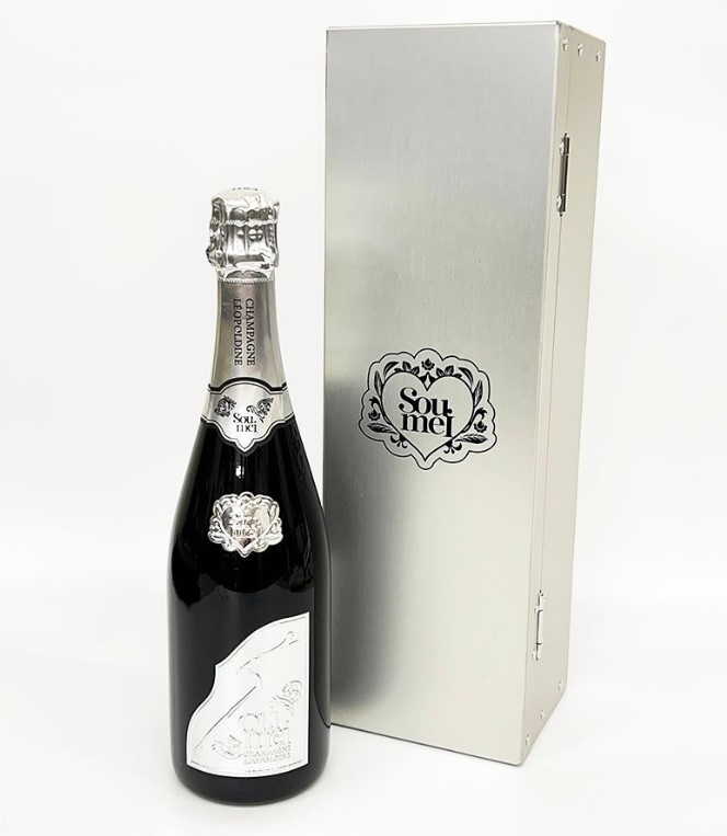 ソウメイ ブランドブラン 買取 新宿 ｜Soumei ソウメイ BRUT ブリュット ブラン ド ブラン プラチナ シルバー 750ml ケース付きを