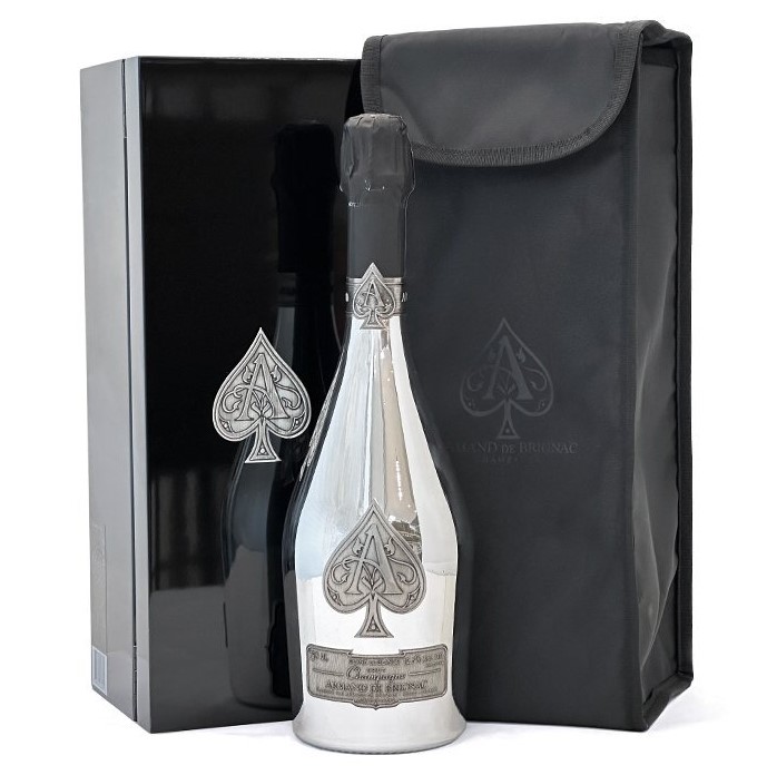 アルマンドブリニャック ブランドブラン 買取 上野 ｜ARMAND DE BRIGNAC BLANC DE BLANCS プラチナ シルバー シャンパン 750ml 12.5%を