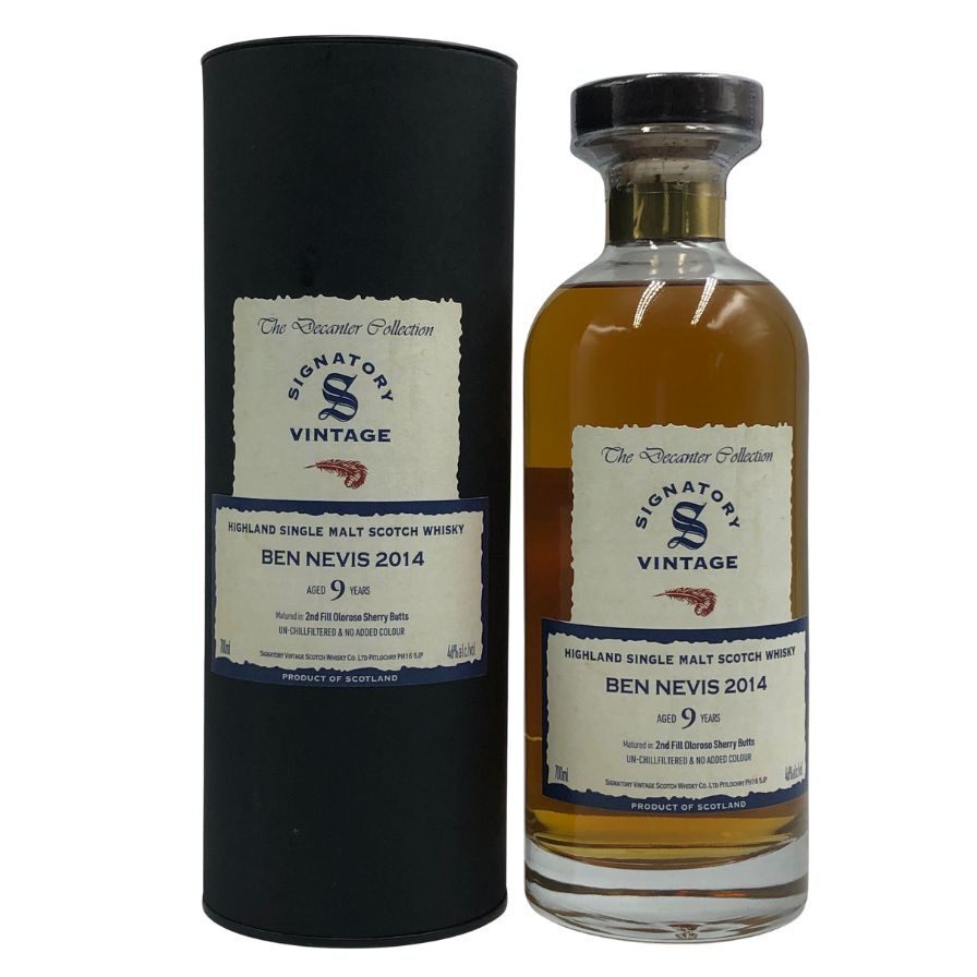 シグナトリー ヴィンテージ ベンネヴィス 2014 9年 700ml 46% SIGNATORY VINTAGE Ben Nevis