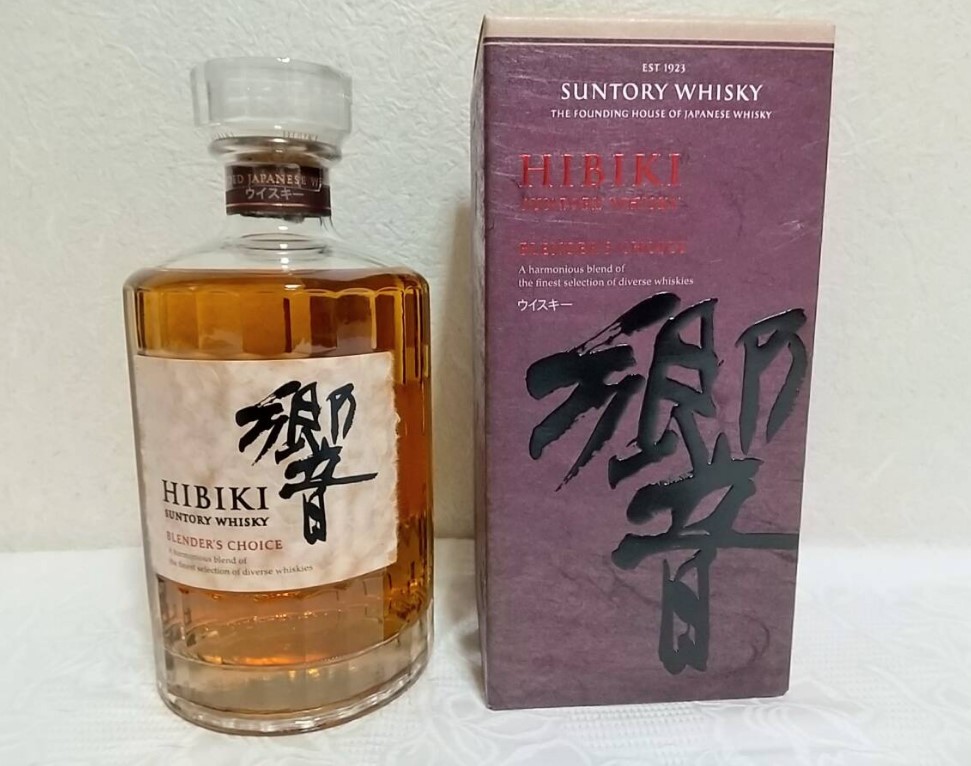 響 ブレンダーズチョイス 買取 枚方 ｜SUNTORY サントリー ウイスキー HIBIKI 響 ブレンダーズチョイス 箱付き 700ml 43％を