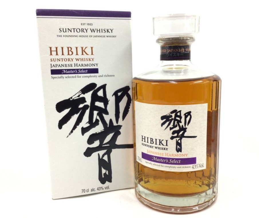 響 ジャパニーズハーモニー 買取 天王寺 ｜ブランデー サントリー 響 ジャパニーズハーモニー マスターズセレクト 海外ラベル 700ml 43%を