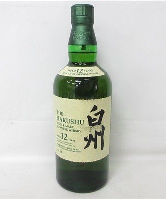 白州12年 買取 天王寺 ｜サントリー 白州 12年 シングルモルト 700ml 43% ジャパニーズを