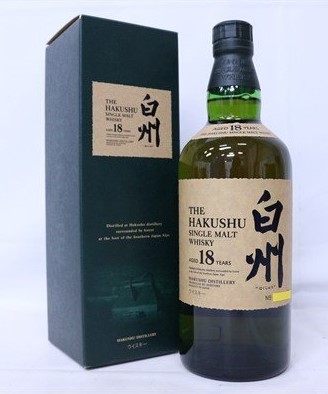 白州18年 買取 なんば ｜サントリー 白州 18年 シングルモルト 旧 700ml 43% 箱を