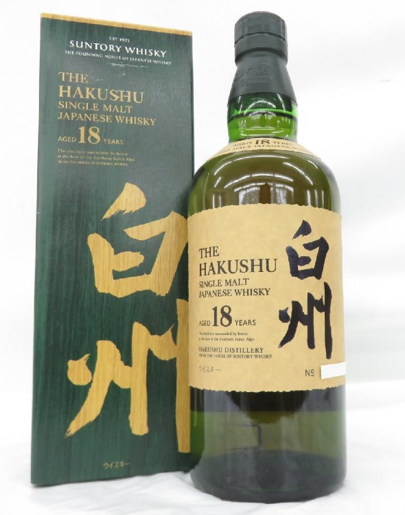 白州18年 買取 高槻 ｜SUNTORY サントリー 白州 18年 シングルモルト ウイスキーを