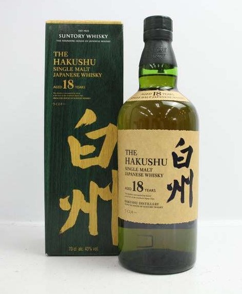 白州18年 買取 町田 ｜SUNTORY 白州 18年 海外流通ラベル 43％ 700mlを