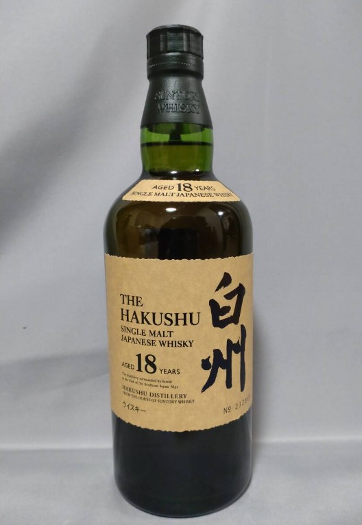 白州18年 買取 成田 ｜白州 18年 シングルモルト ウイスキー 700ml 43％を