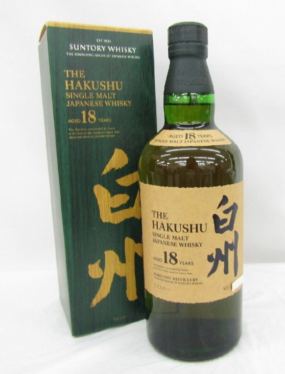 白州18年 買取 東大阪布施 ｜サントリー 白州 18年 シングルモルト ウイスキー 700ml 43％ 箱付を
