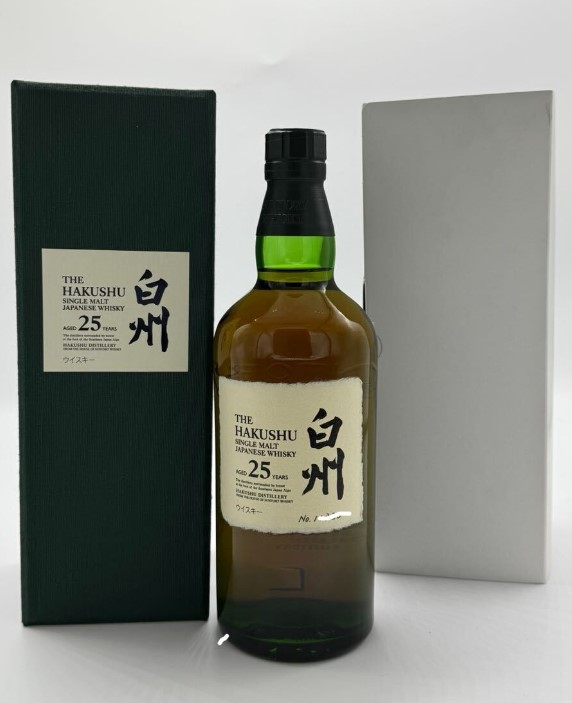 白州25年 買取 なんば ｜サントリー 白州 25年 シングルモルトウイスキー 700ml 43% 化粧箱 白箱付きを