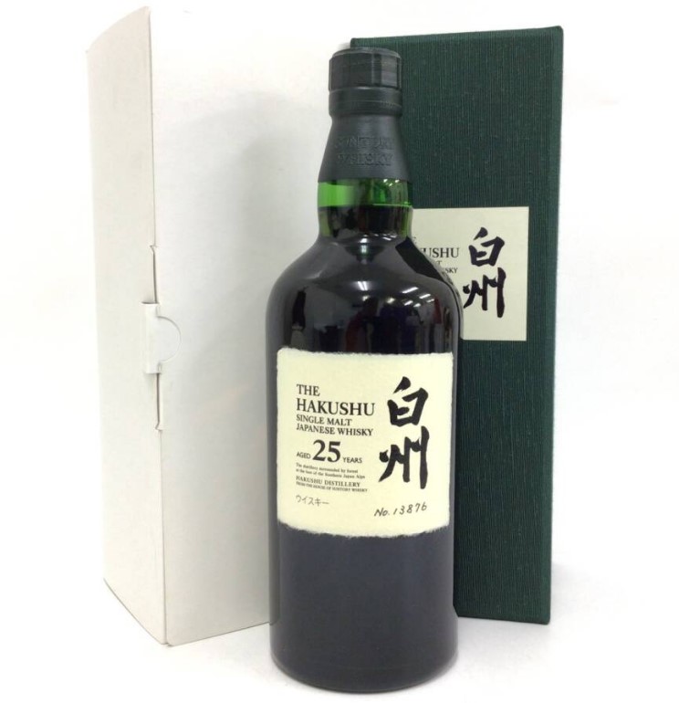 白州25年 買取 高槻 ｜ウイスキー whisky サントリー 白州 25年 700ml 43%を