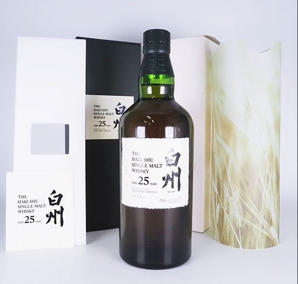 白州25年 買取 八王子 ｜サントリー ウイスキー 白州 25年 旧 冊子 箱付 700ml 43% シングルモルト SUNTORY HAKUSHUを