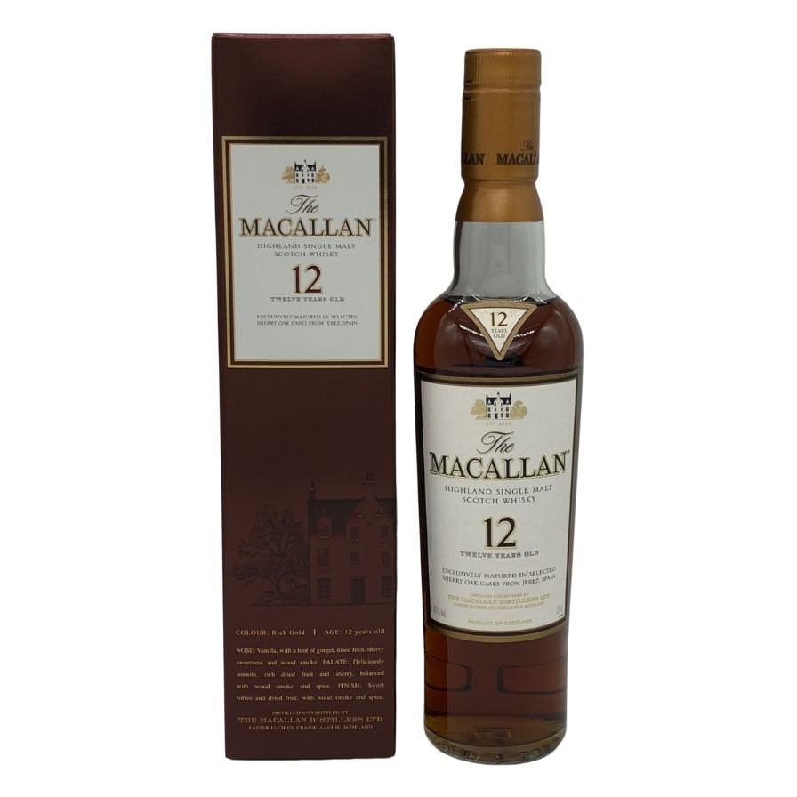 マッカラン 12年 ハイランド シェリーオーク 旧ボトル 350ml 40% MACALLAN HIGHLAND SHERRY OAK