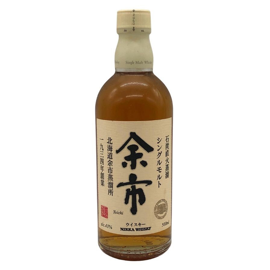 ニッカ シングルモルト 余市 石炭直火蒸溜 ウイスキー 500ml 43% NIKKA YOICHI ウィスキー
