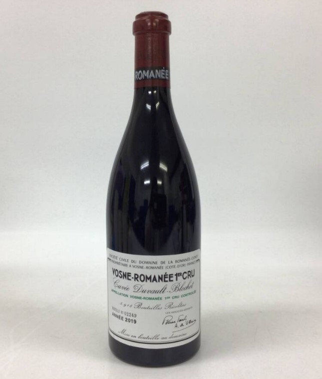 DRCヴォーヌロマネ 買取 上野 ｜ワイン DRC ヴォーヌ ロマネ プルミエ クリュ キュヴェ デュボー ブロシェ 2019 750mlを