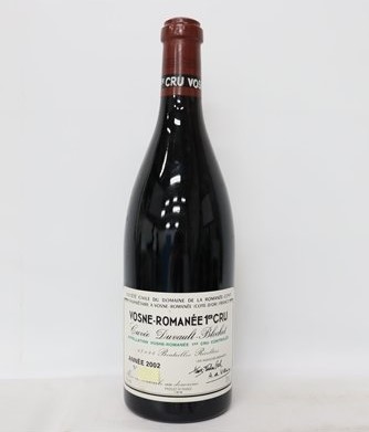 DRCヴォーヌロマネ 買取 姫路 ｜DRC ヴォーヌ・ロマネ プルミエ・クリュ キュヴェ・デュヴォー・ブロシェ 2002 750ml 13% フランスを