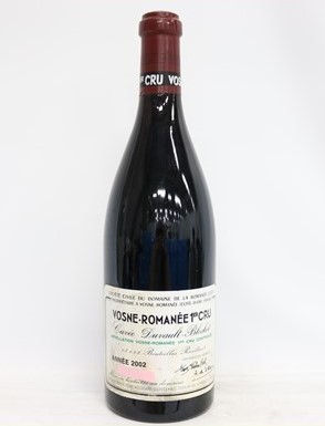 DRCヴォーヌロマネ 買取 八王子 ｜DRC ヴォーヌ ロマネ プルミエ クリュ キュヴェ・デュヴォー・ブロシェ 2002 750ml 13%を