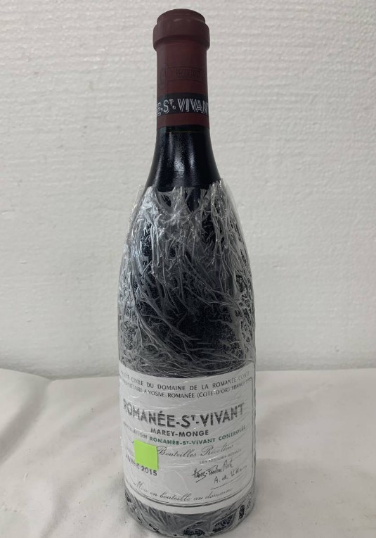 DRCロマネサンヴィヴァン 買取 枚方 ｜DRC ロマネサンヴィヴァン　2015 750ml 14%を