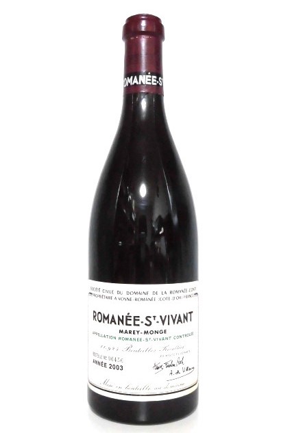 DRCロマネサンヴィヴァン 買取 高槻 ｜DRC ロマネ サンヴィヴァン 2003を