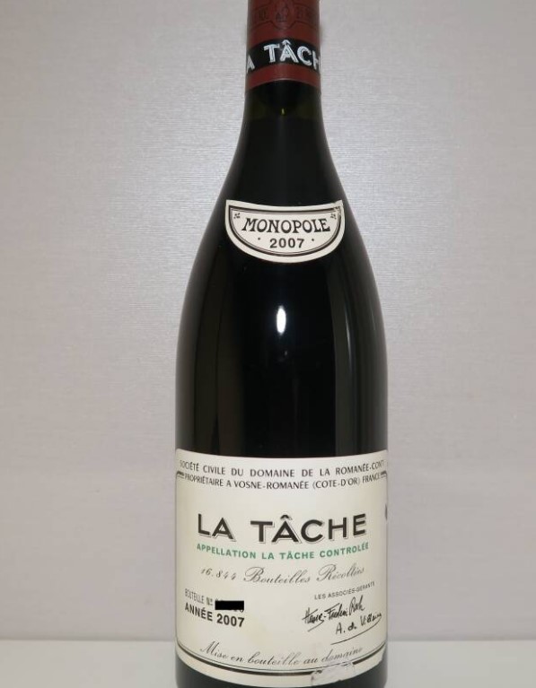 DRCラターシュ 買取 甲府 ｜DRC ラターシュ 2007年 モノポール ドメーヌドラロマネコンティを