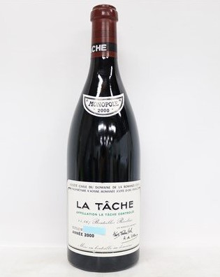 DRCラターシュ 買取 姫路 ｜DRC ラ・ターシュ 2000 750ml 13％ フランス ブルゴーニュ 赤を