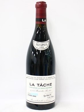 DRCラターシュ 買取 神戸三宮 ｜DRC ラ・ターシュ 2002 750ml 13％ フランス ブルゴーニュ 赤を