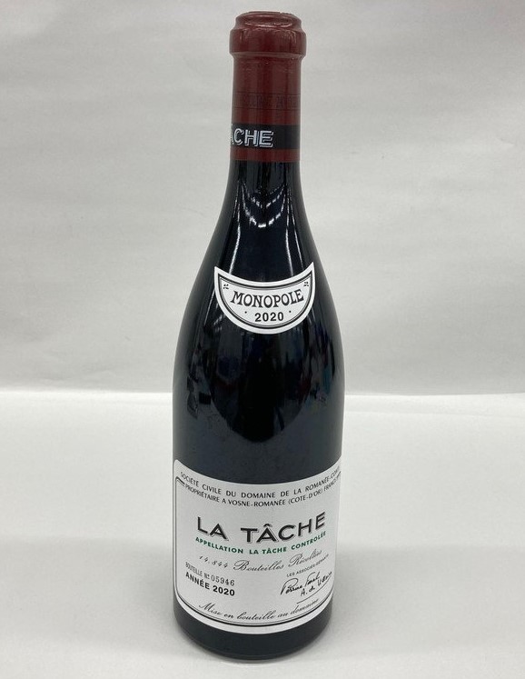 DRCラターシュ 買取 町田 ｜DRC ラ ターシュ ドメーヌ ド ラ ロマネ・コンティ 2020 750ml 13.5％を