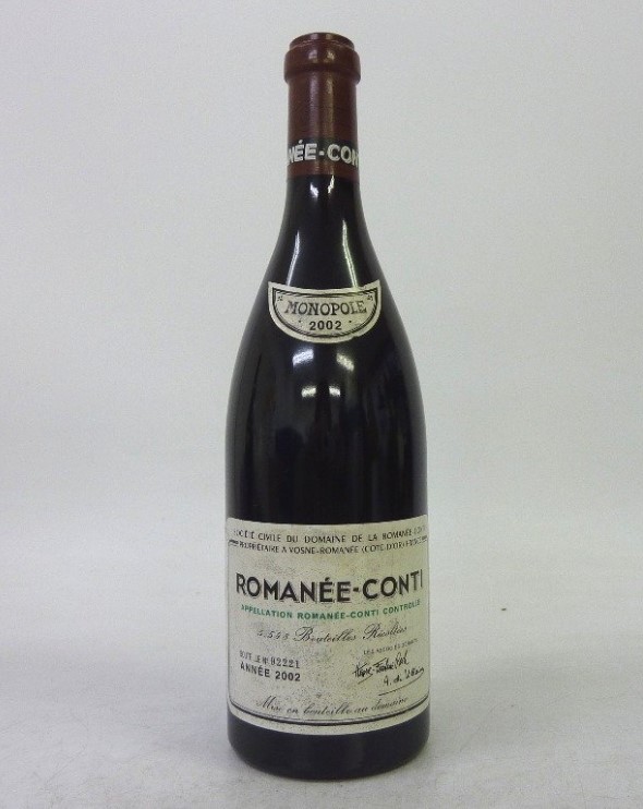 DRCロマネコンティ 買取 梅田 ｜ドメーヌ・ド・ラ・ロマネコンティ DRC ロマネコンティ 2002 750mlを