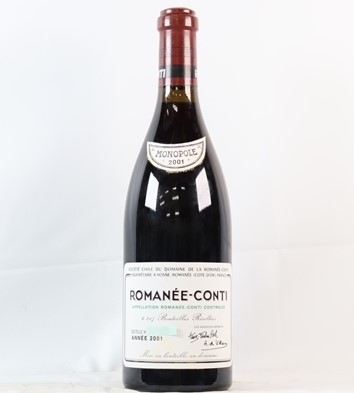 DRCロマネコンティ 買取 高槻 ｜DRC ロマネ・コンティ 2001 750ml 13% フランス ブルゴーニュ 赤を