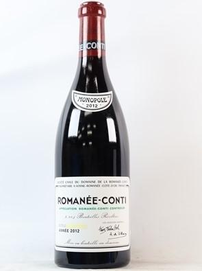 DRCロマネコンティ 買取 津田沼 ｜DRC ロマネ・コンティ 2012 750ml 13% フランス ブルゴーニュ 赤を