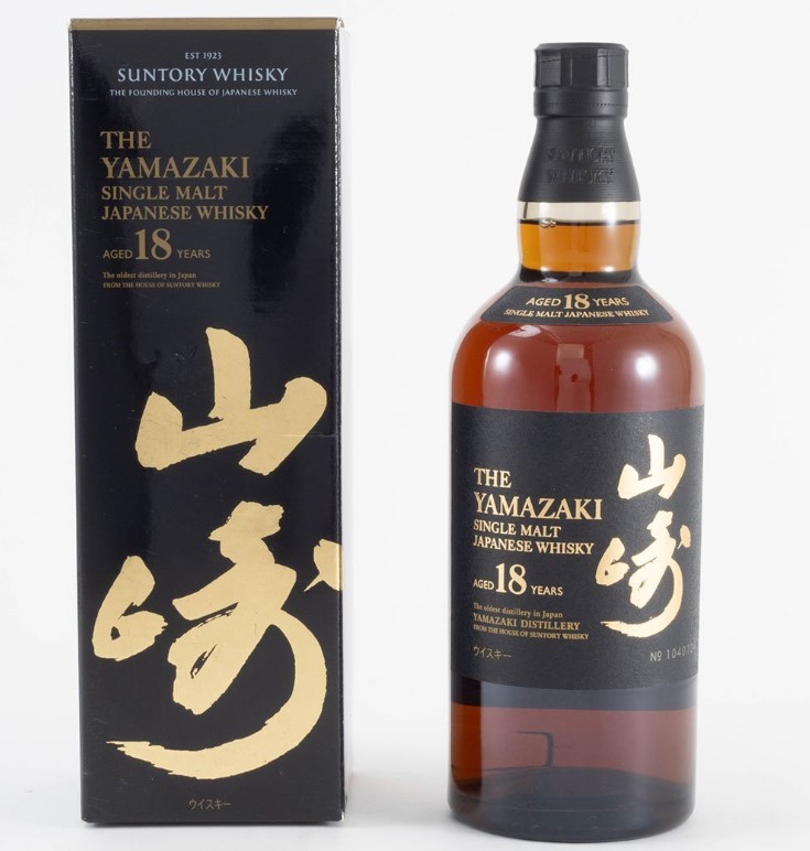 山崎18年 買取 なんば ｜サントリー シングルモルト ウイスキー 山崎18年 700mlを