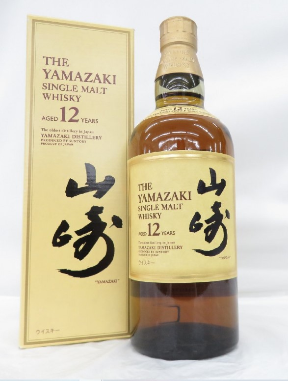 山崎12年 買取 なんば ｜SUNTORY サントリー 山崎 12年 シングルモルト 旧 ウイスキー 700ml 43％を