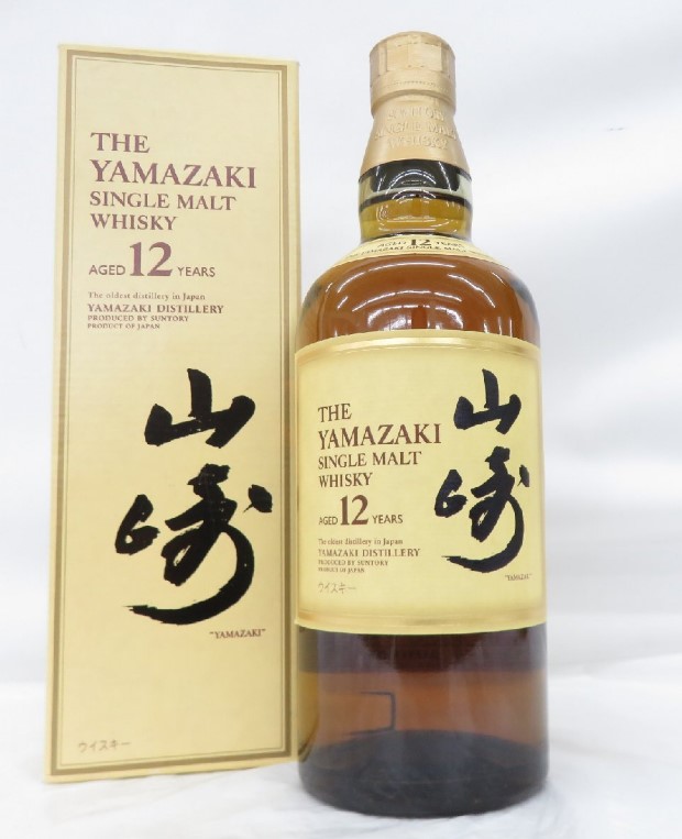 山崎12年 買取 町田 ｜SUNTORY サントリー 山崎 12年 シングルモルト 旧 ウイスキー 700ml 43％ 箱付を
