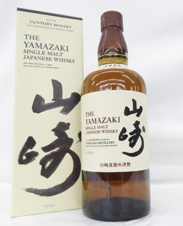 山崎 NV 買取 横浜 ｜SUNTORY サントリー 山崎 NV ノンヴィンテージ シングルモルト ウイスキー 700ml 43％ 箱付を