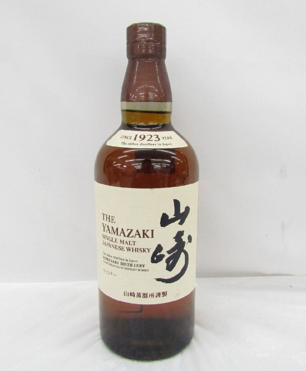 山崎 NV 買取 津田沼 ｜SUNTORY サントリー 山崎 NV ノンヴィンテージ シングルモルト ウイスキー 700ml 43％を