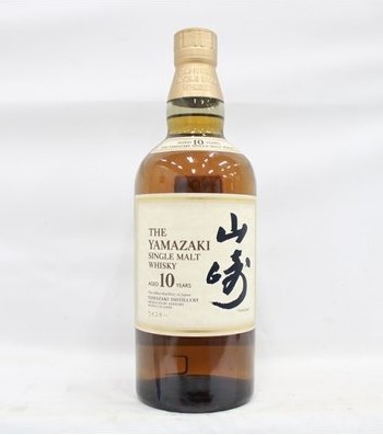 山崎10年 買取 枚方 ｜サントリー 山崎 10年 ホワイトラベル シングルモルト 700ml 40％ ジャパニーズを