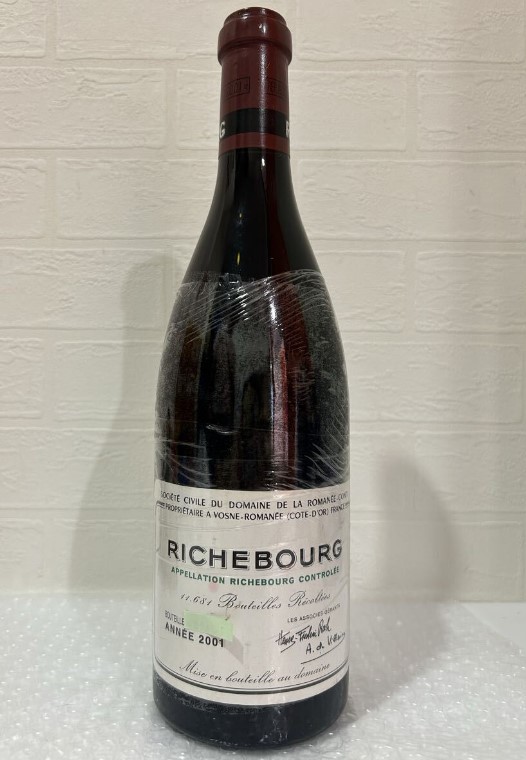 DRCリシュブール 買取 新宿 ｜DRC リシュブール 2001 750ml 赤 ワインを