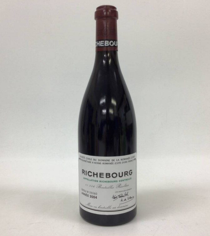 DRCリシュブール 買取 渋谷 ｜ワイン DRC リシュブール 2004 750mlを高価買取しました。